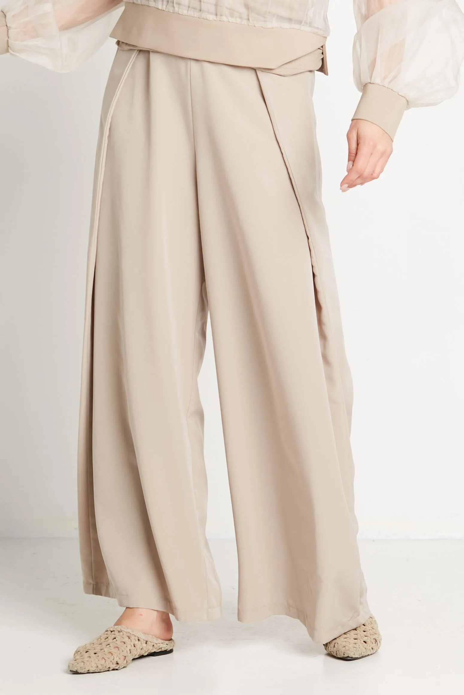 Peachskin Origami Pants