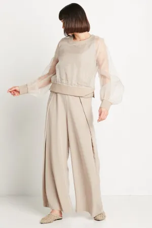 Peachskin Origami Pants