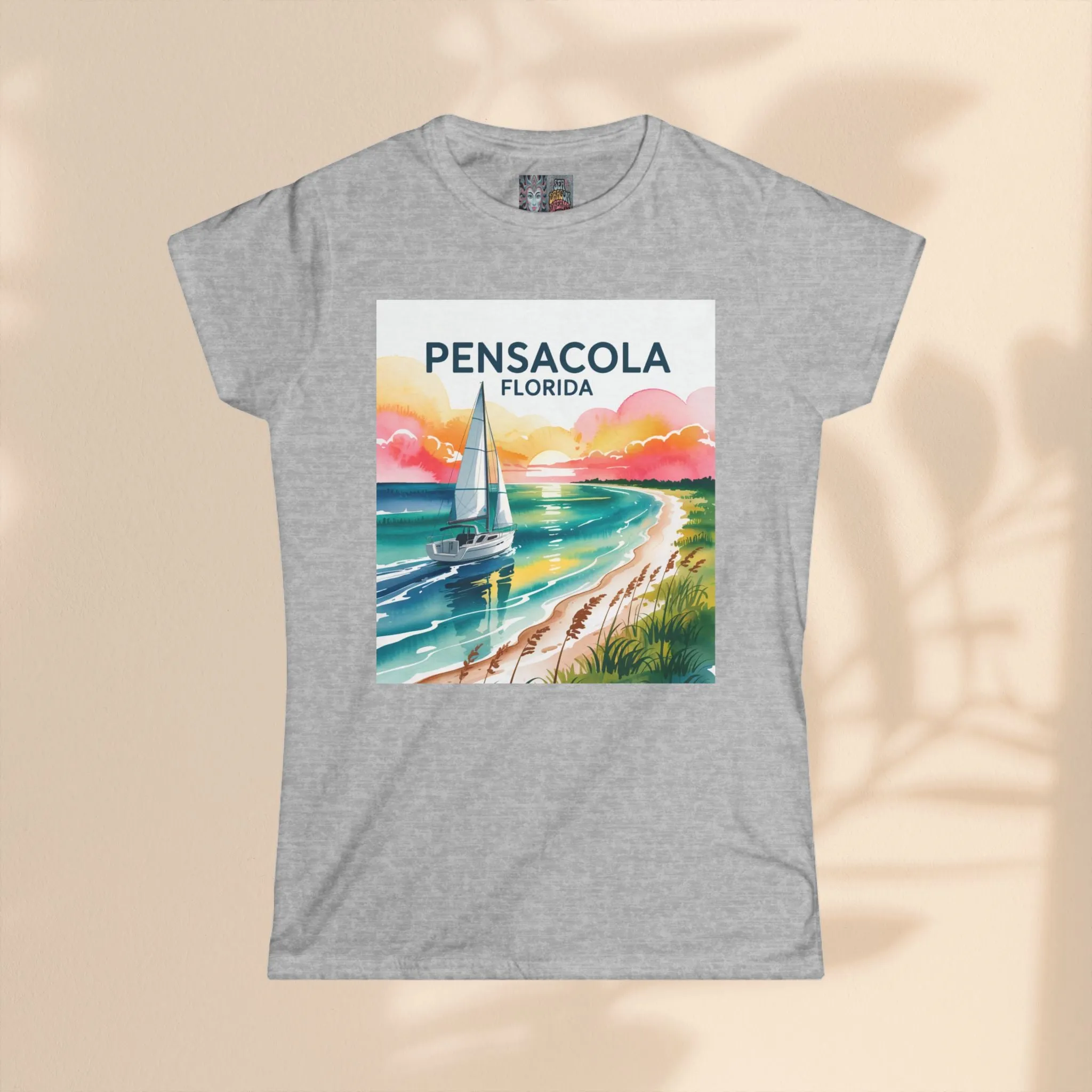Pensacola Florida Women's Softstyle Tee - Relaxed Beach Vibe Graphic T-Shirt