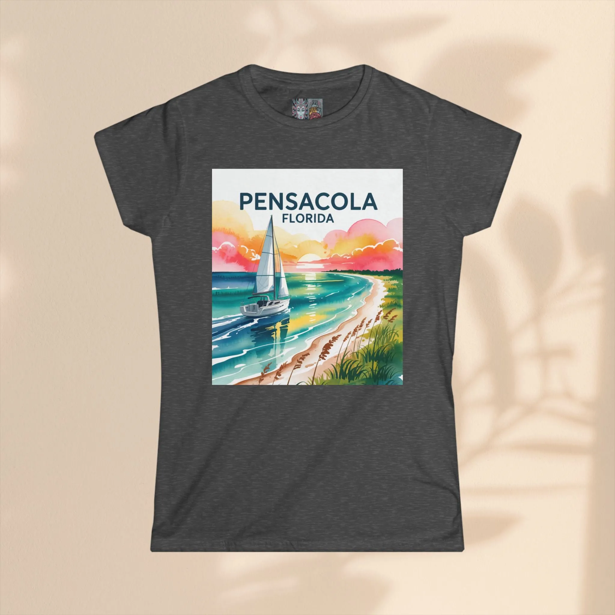 Pensacola Florida Women's Softstyle Tee - Relaxed Beach Vibe Graphic T-Shirt