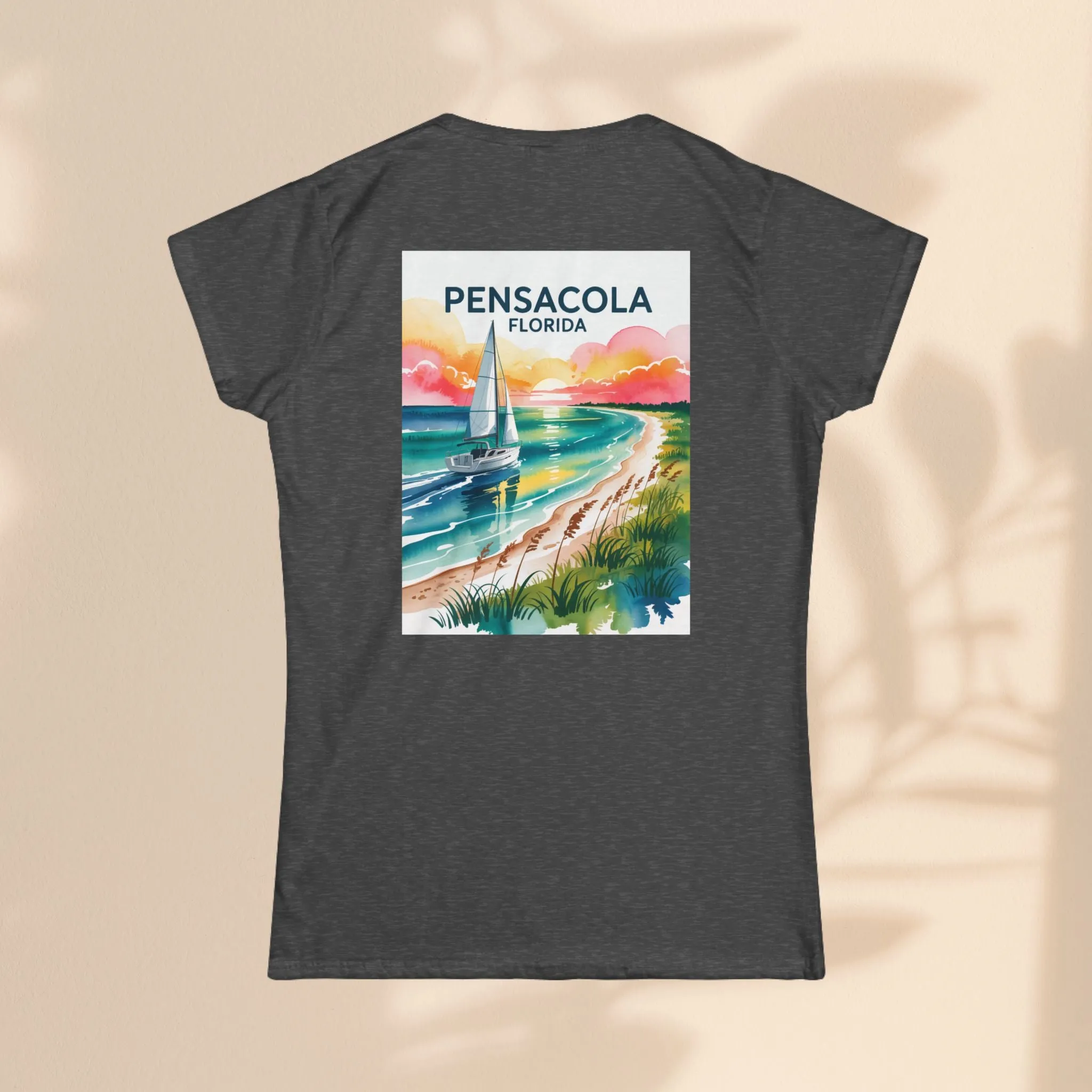 Pensacola Florida Women's Softstyle Tee - Relaxed Beach Vibe Graphic T-Shirt