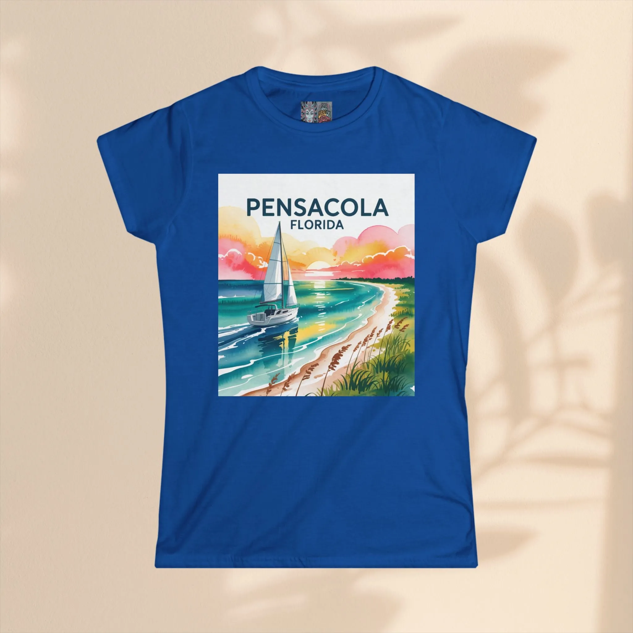 Pensacola Florida Women's Softstyle Tee - Relaxed Beach Vibe Graphic T-Shirt
