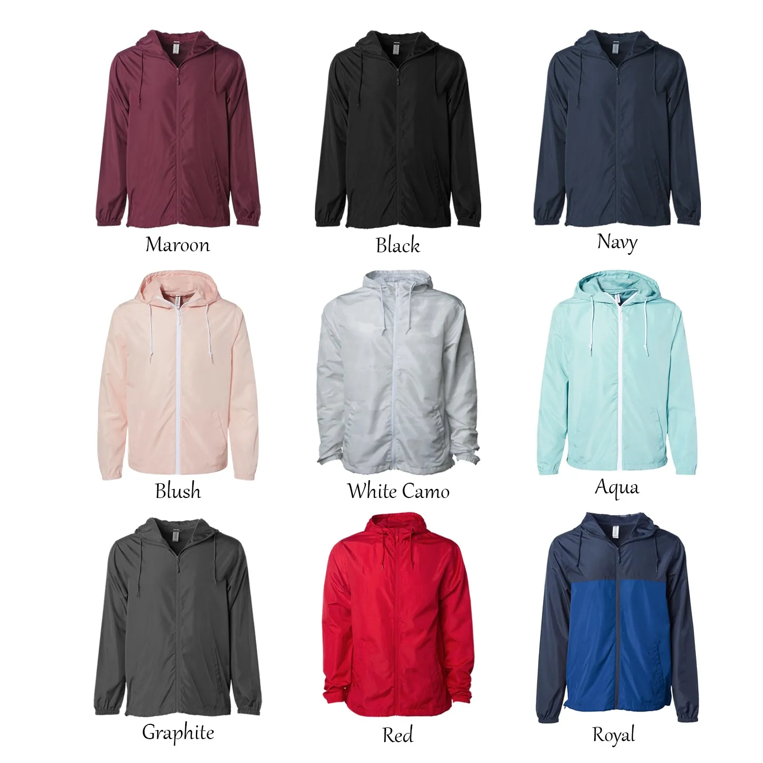 Phi Sigma Sigma Windbreaker Jacket - Letters
