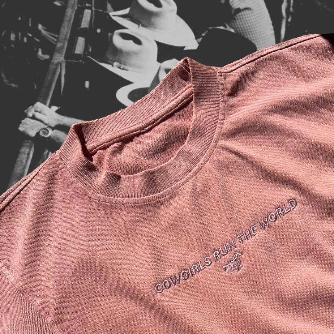 Pink Cowgirls Run the World Tee