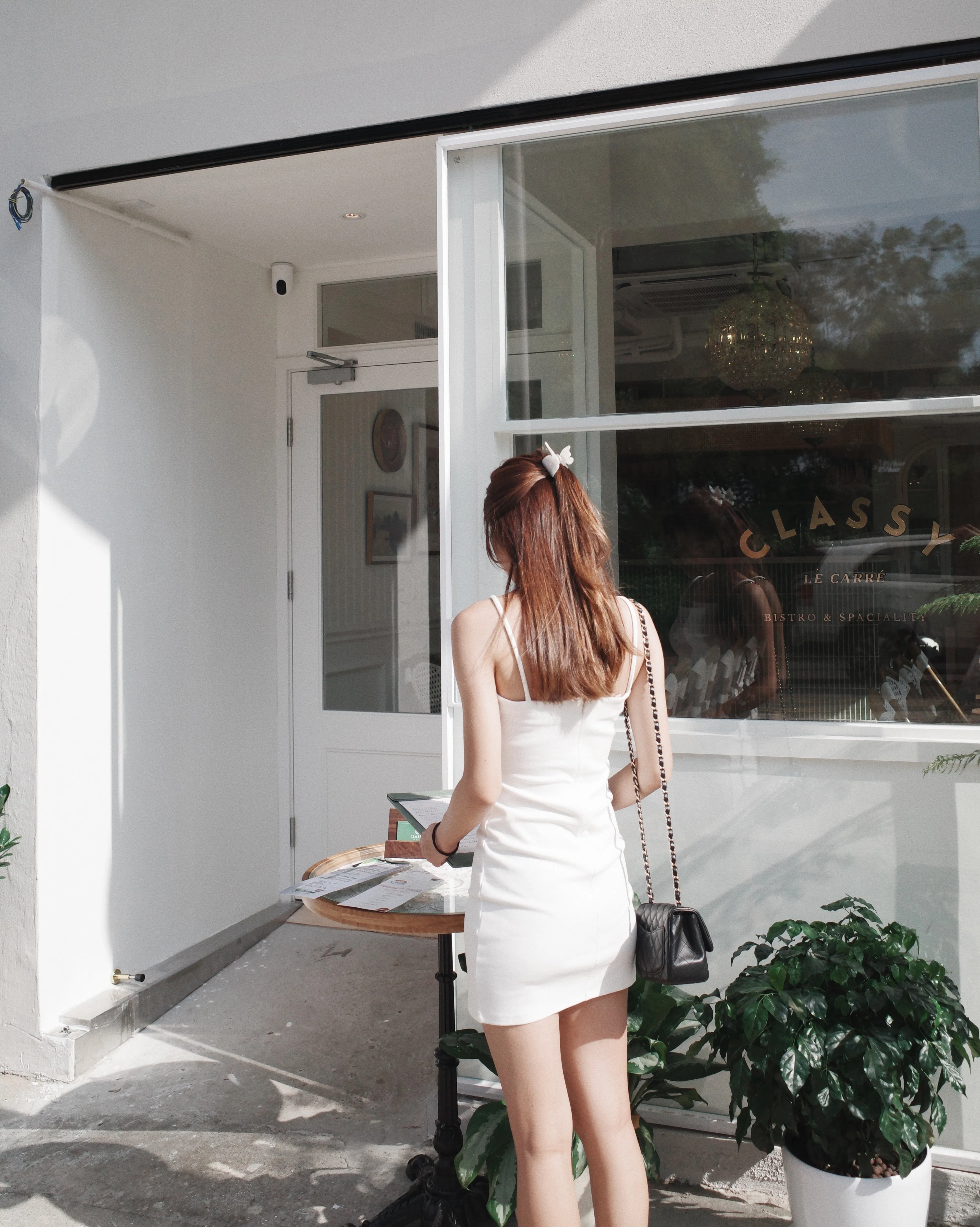 Ponte Knit Mini Dress