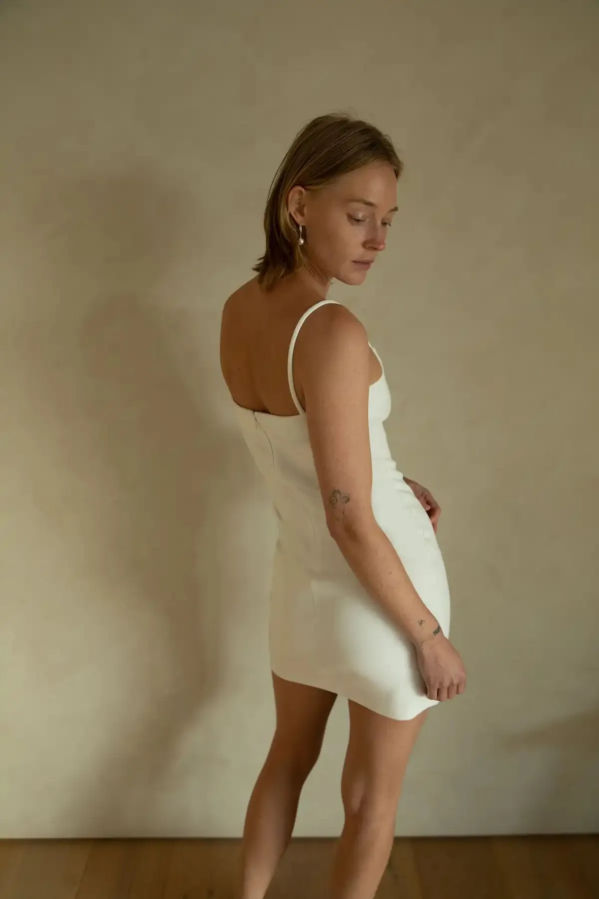 Ponte Knit Mini Dress
