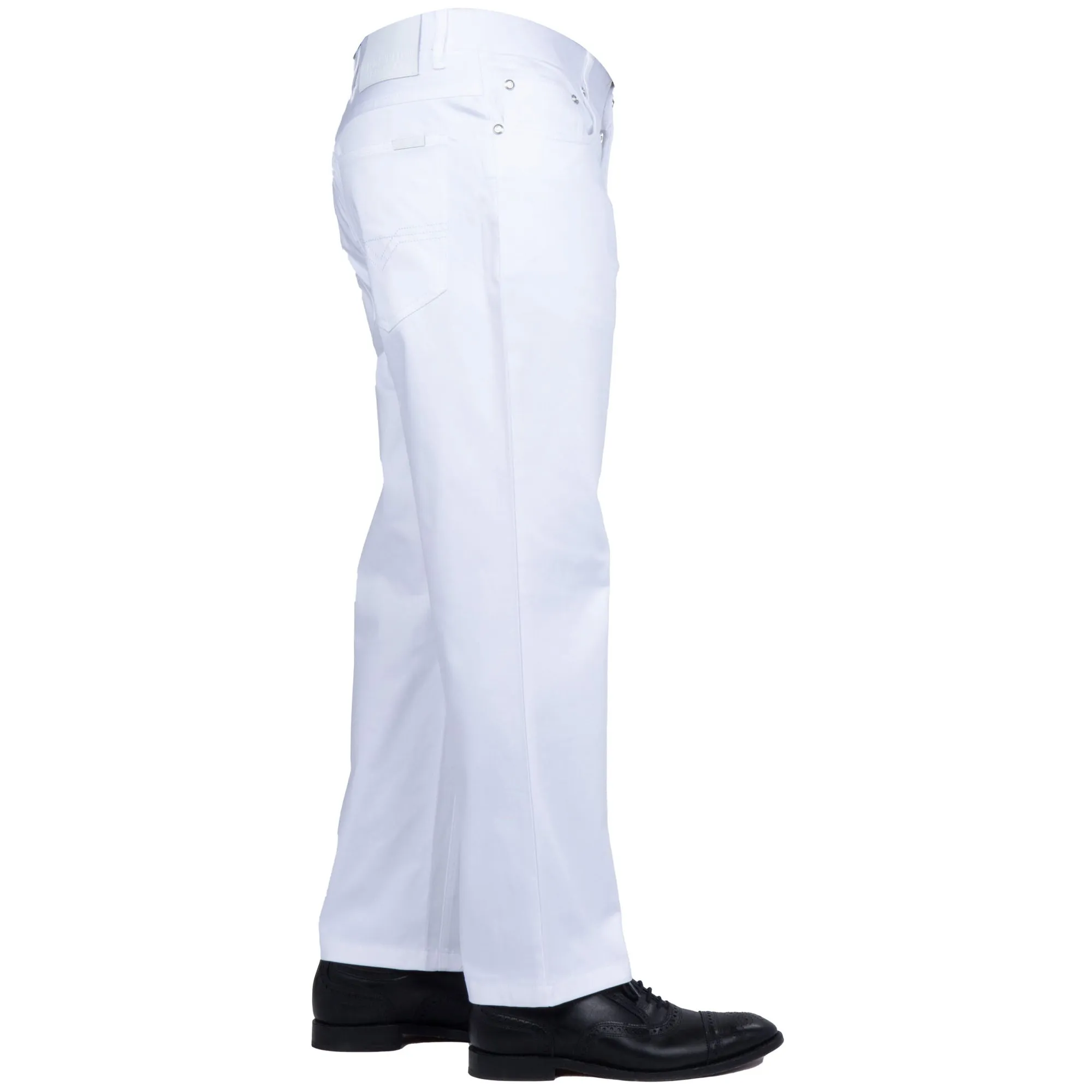 Prestige Men's White High-end Pants