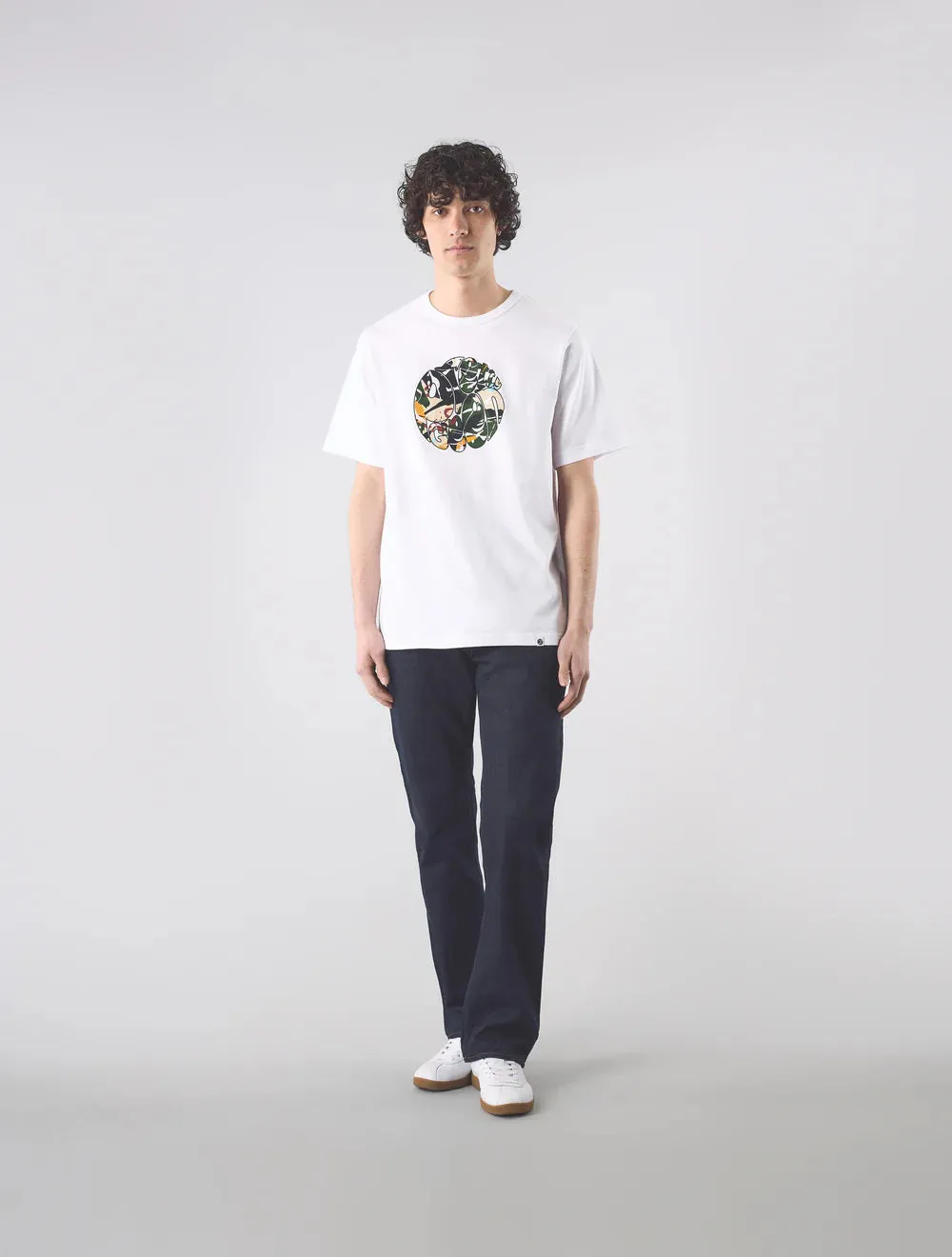 Pretty Green Convergence Logo T-Shirt In White