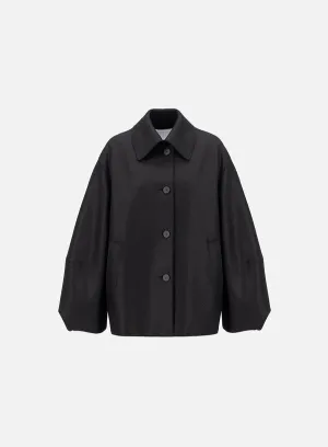 Puff Sleeves Jacket Pressed Wool