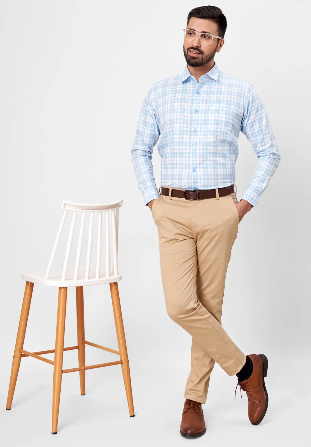 Pure Cotton Formal-Slim Fit Shirt - S42665