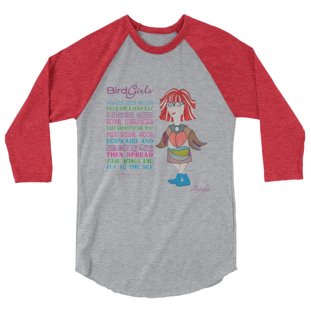 Pytualia 3/4 sleeve raglan shirt