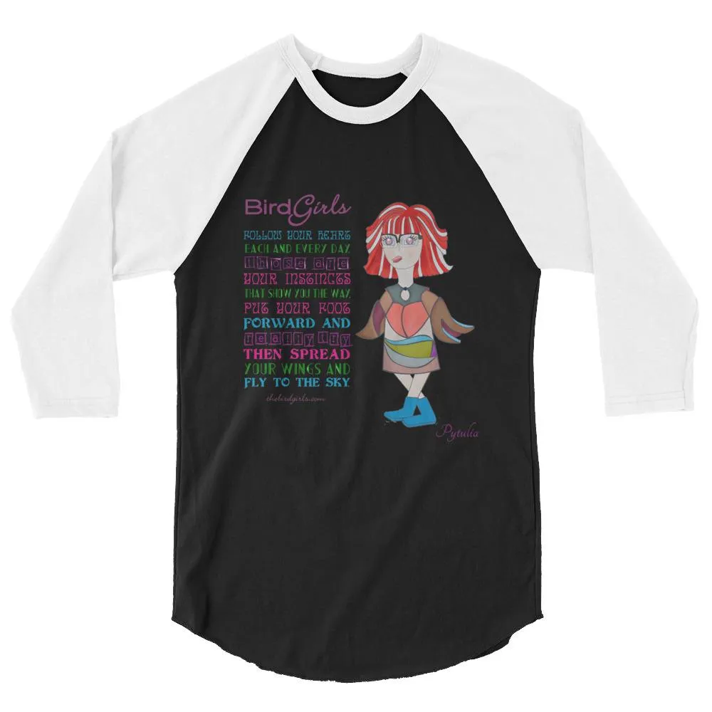 Pytualia 3/4 sleeve raglan shirt
