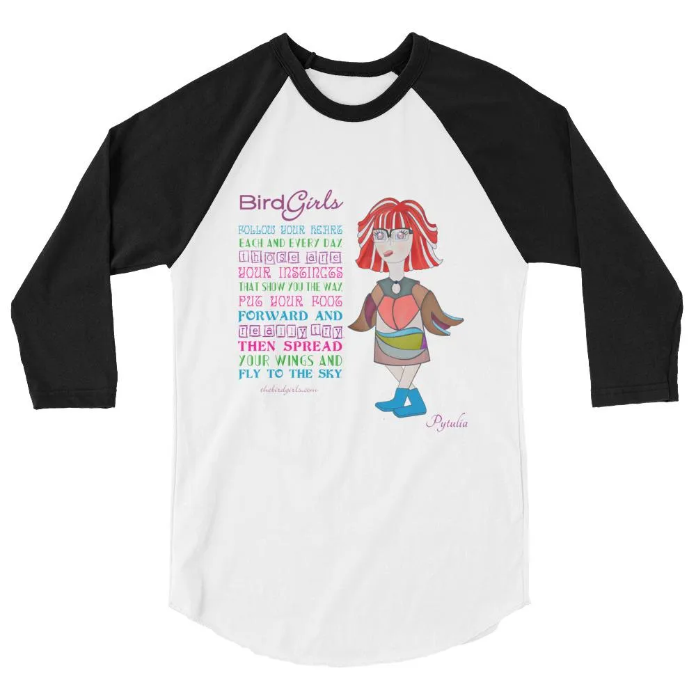 Pytualia 3/4 sleeve raglan shirt
