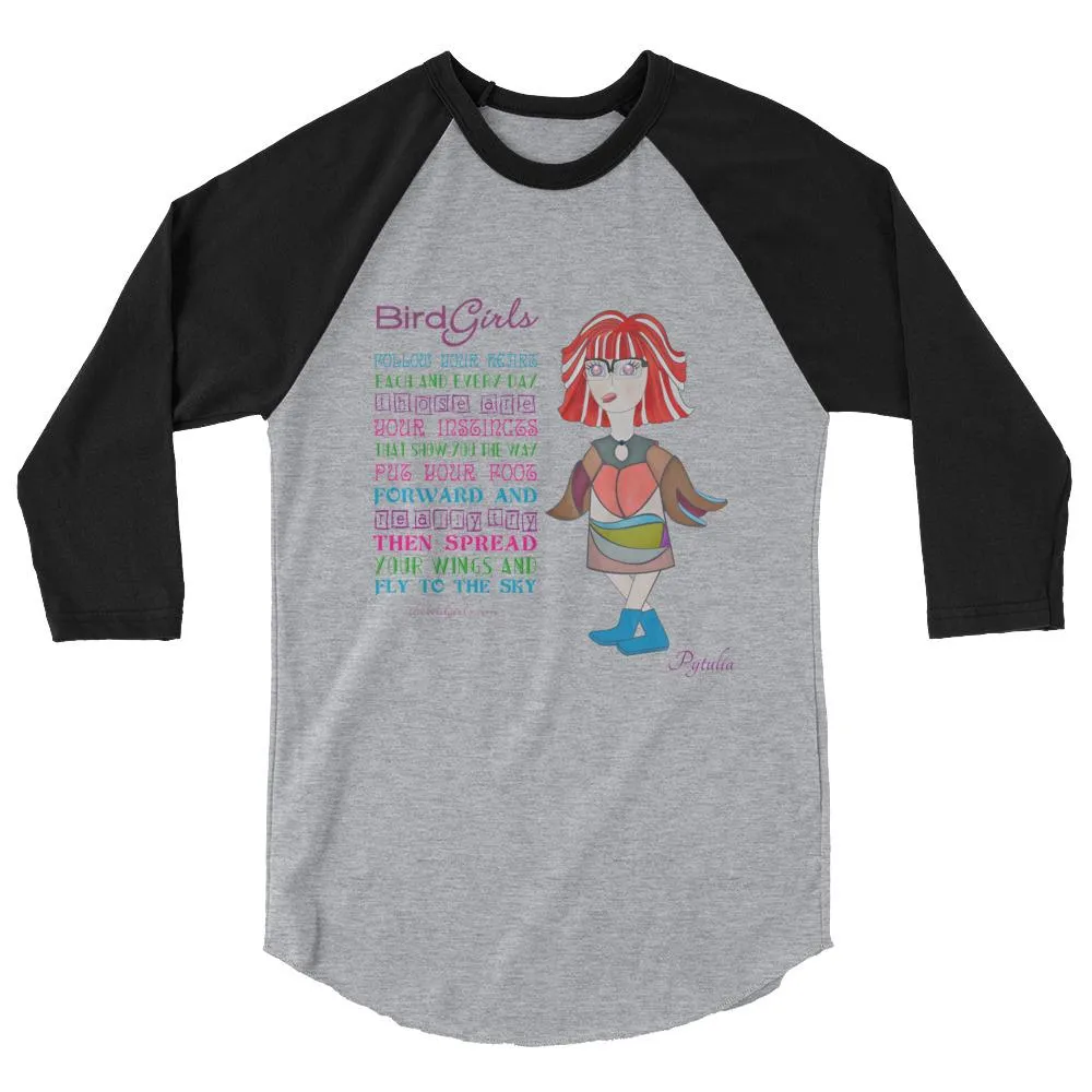 Pytualia 3/4 sleeve raglan shirt