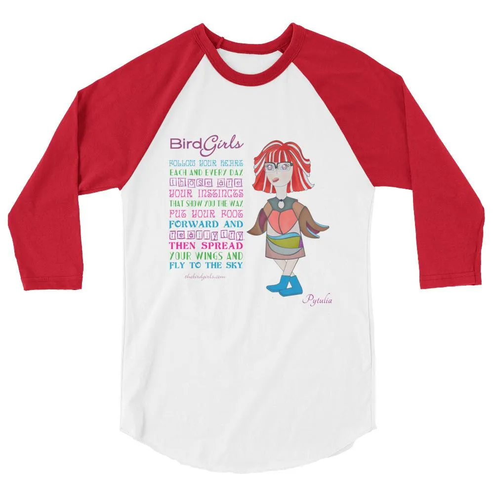 Pytualia 3/4 sleeve raglan shirt