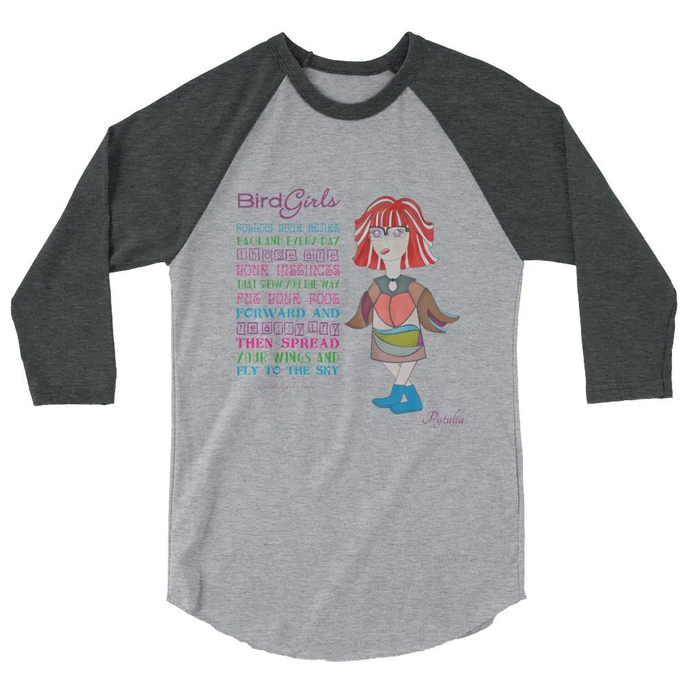 Pytualia 3/4 sleeve raglan shirt