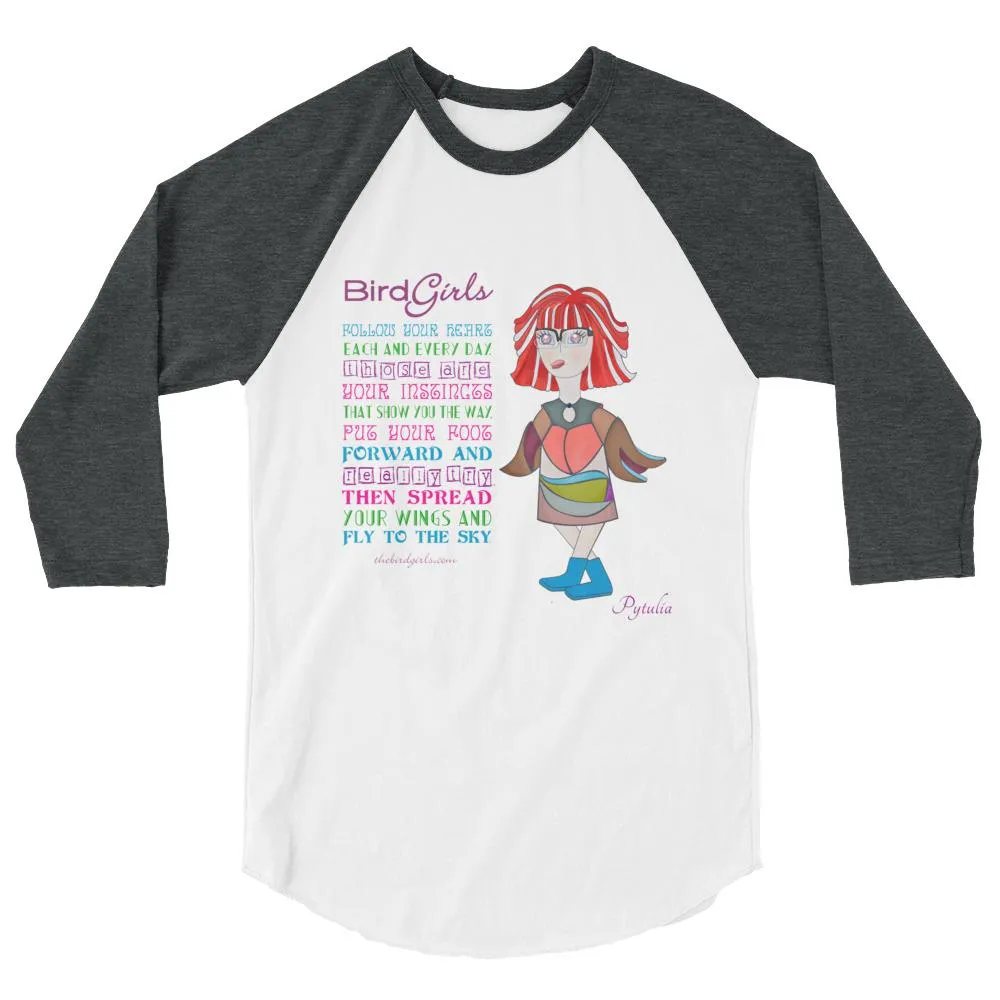 Pytualia 3/4 sleeve raglan shirt