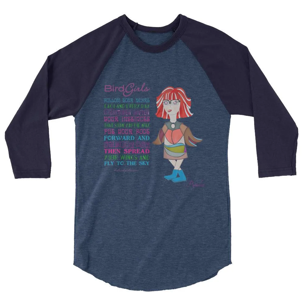 Pytualia 3/4 sleeve raglan shirt