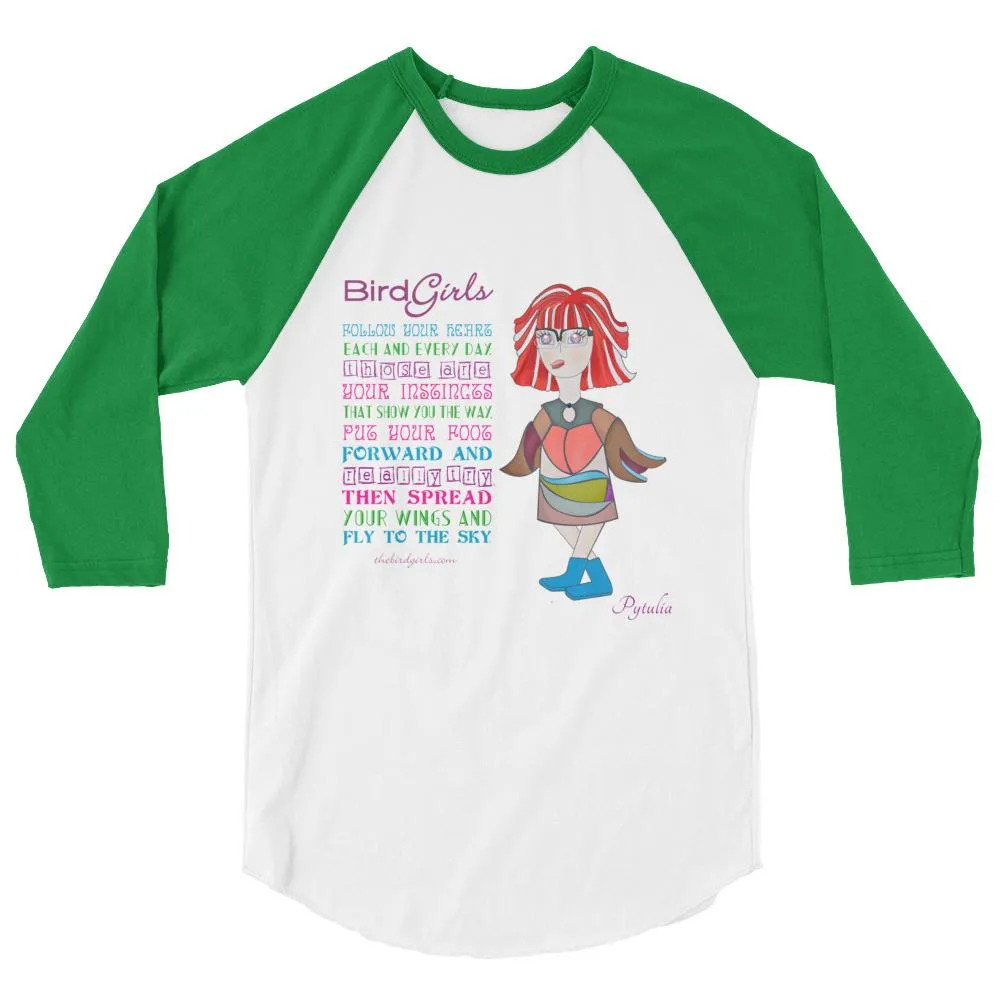 Pytualia 3/4 sleeve raglan shirt