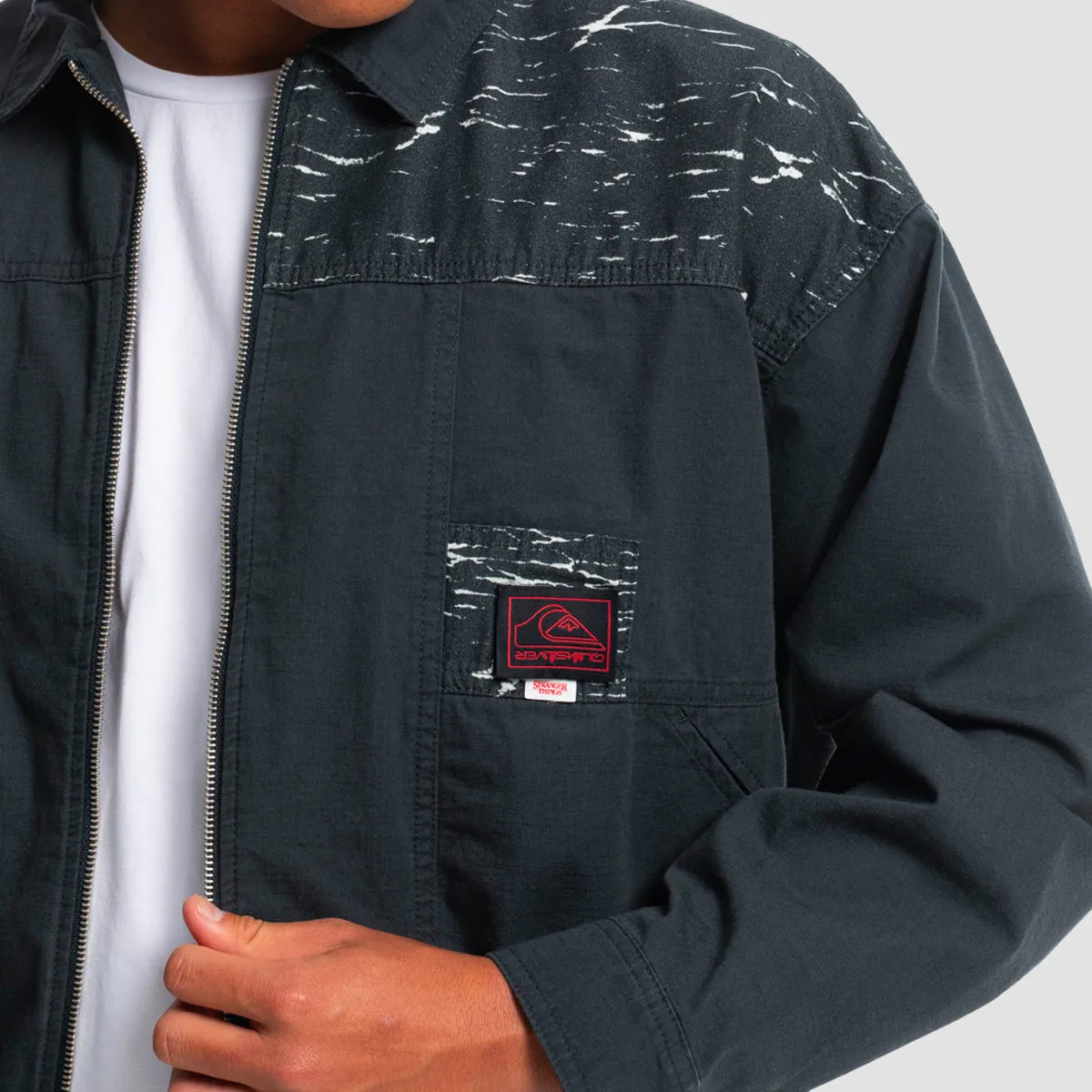 Quiksilver x Stranger Things Upside Down Vecnas Lair Jacket Black