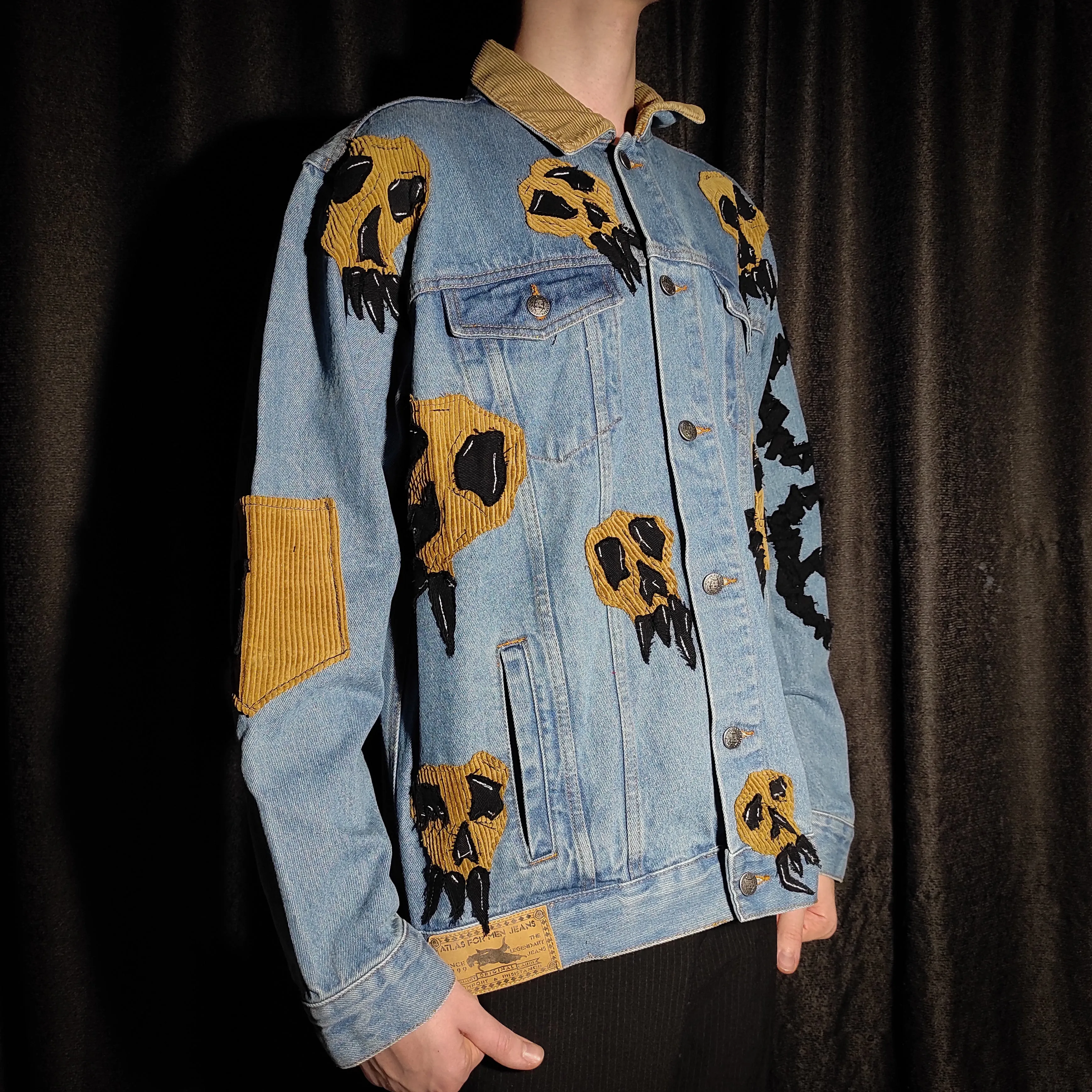 "departed" denim jacket