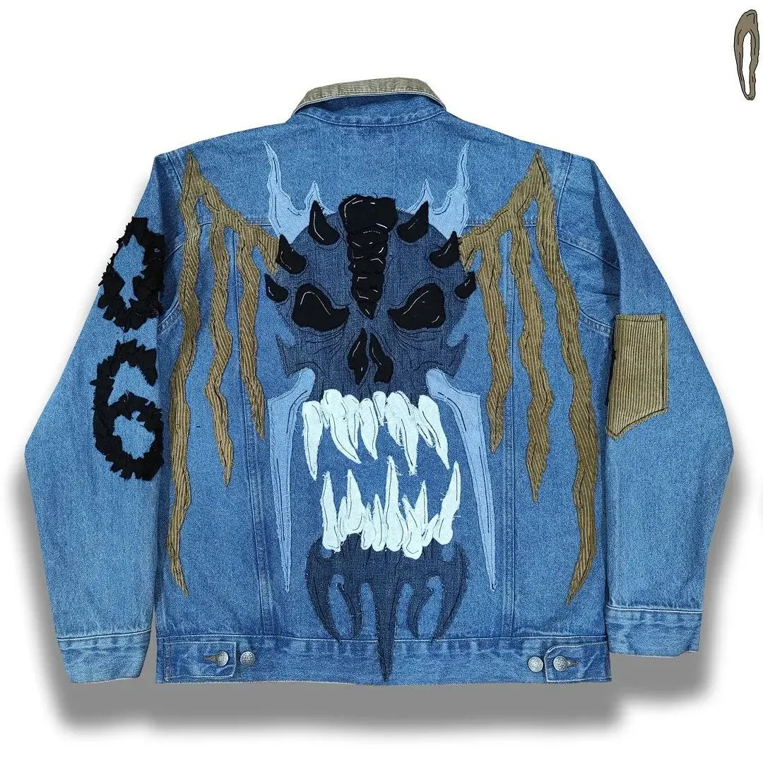 "departed" denim jacket