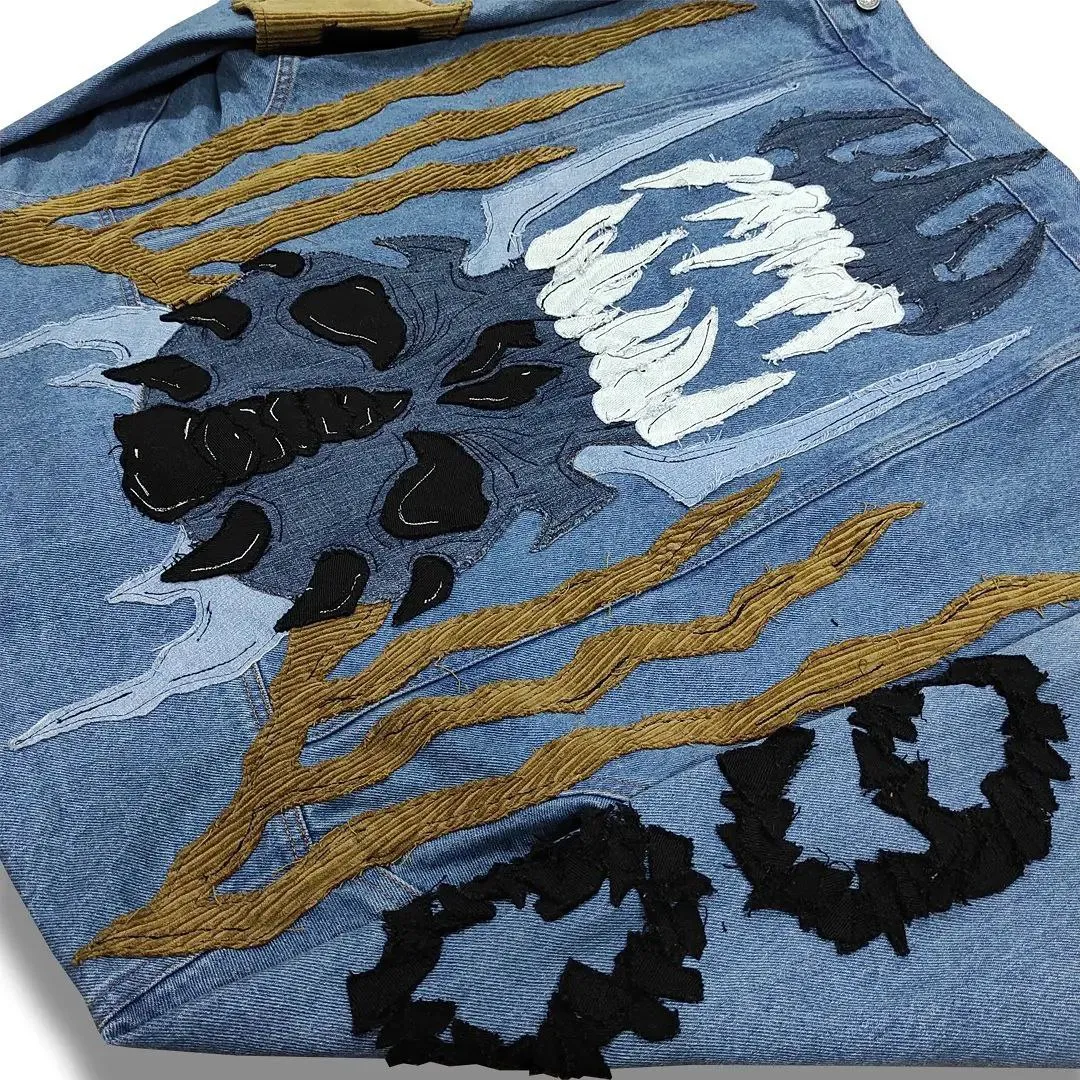 "departed" denim jacket