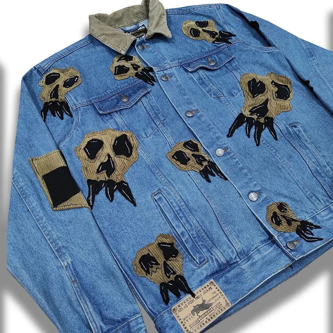 "departed" denim jacket