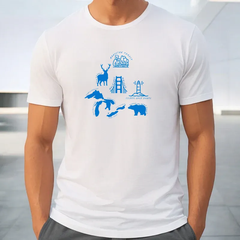 "Michigan Favorites" Men's Crew T-Shirt