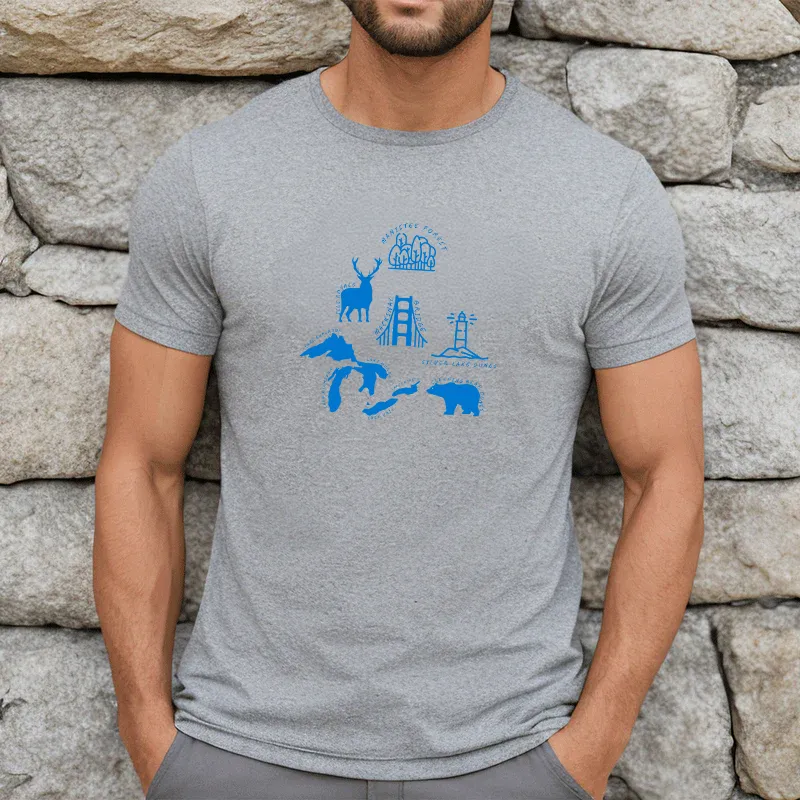 "Michigan Favorites" Men's Crew T-Shirt