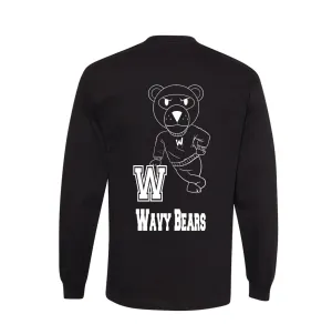 "Wavy U" Long Sleeve Tee