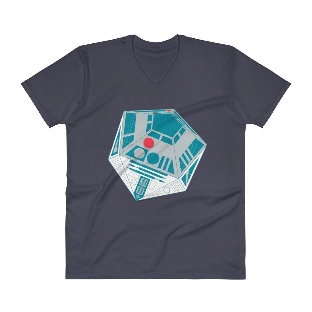 R2-D20 Sci-fi Gaming Dice V-Neck T-Shirt