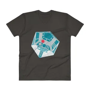 R2-D20 Sci-fi Gaming Dice V-Neck T-Shirt
