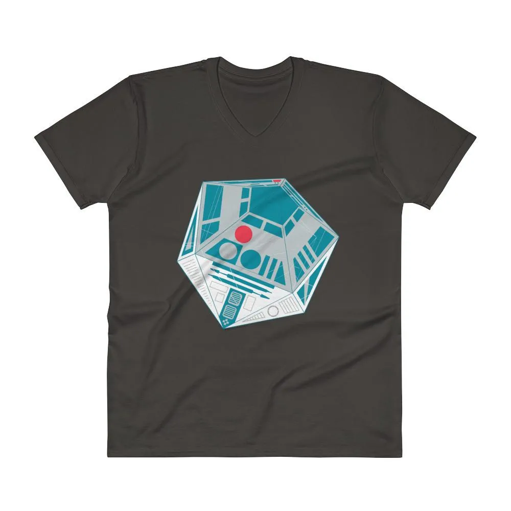 R2-D20 Sci-fi Gaming Dice V-Neck T-Shirt