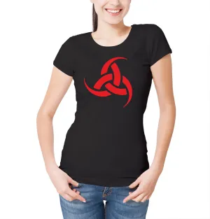 Reality Glitch Triple Horn of Odin Womens T-Shirt
