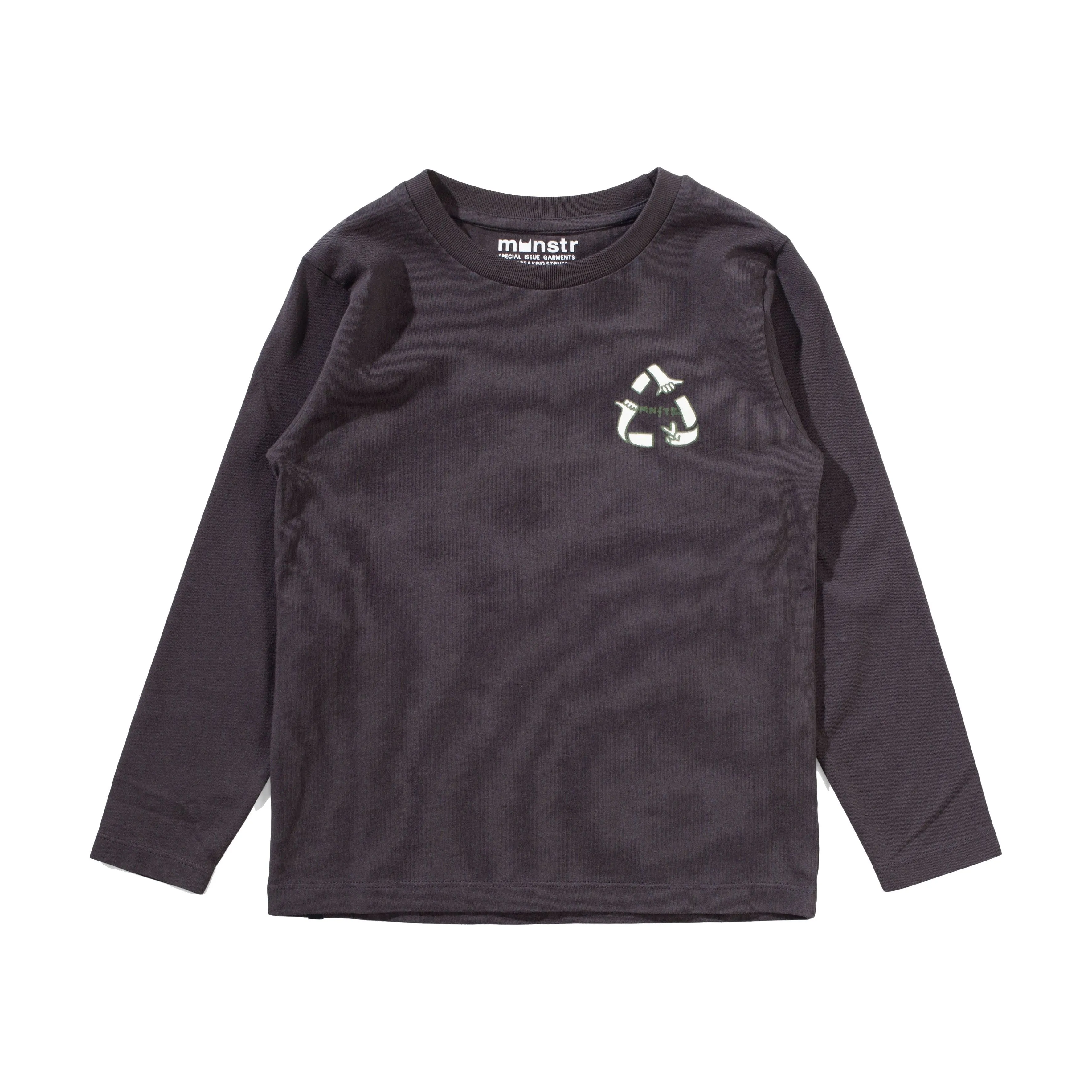 Recycle Ls Tee - Soft Black