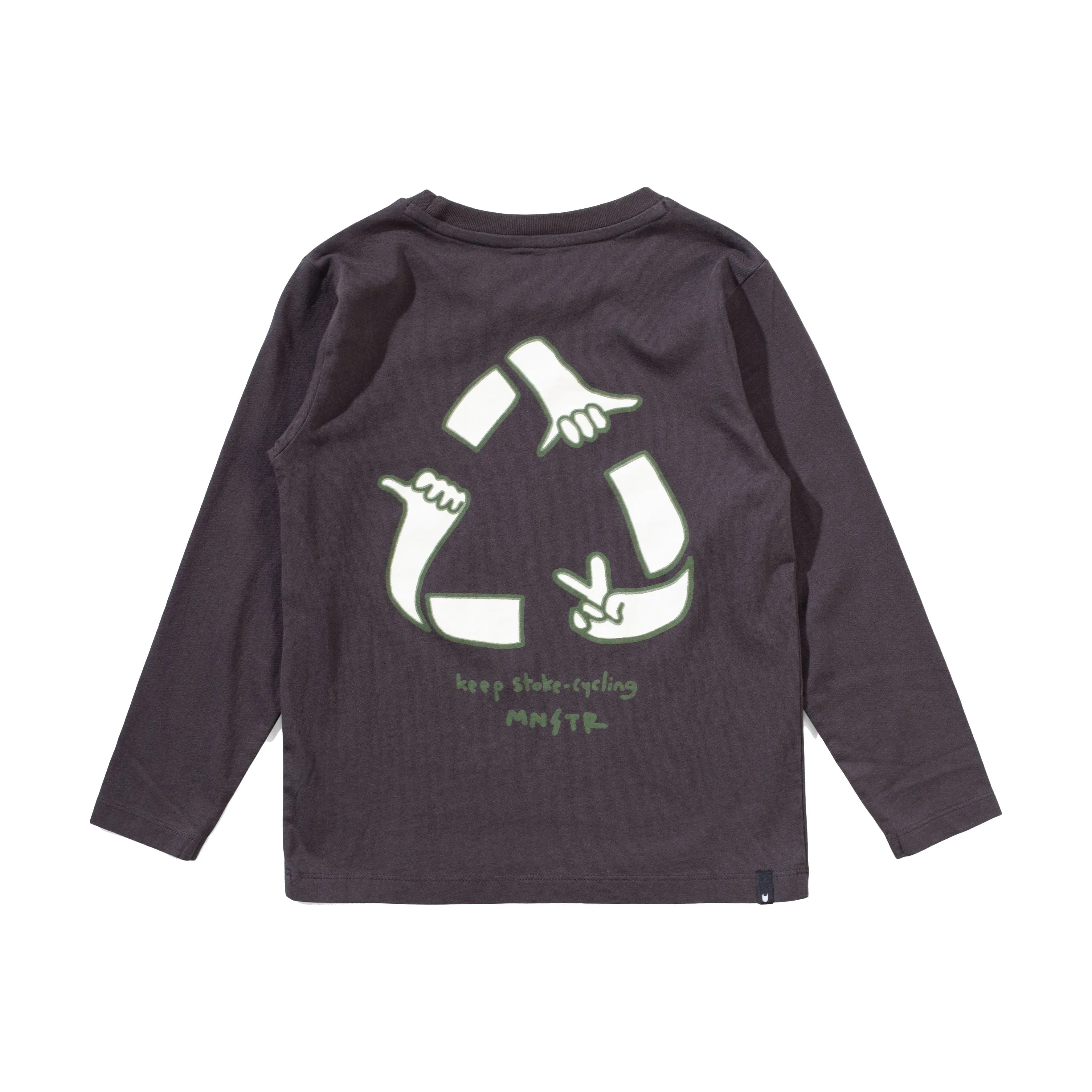 Recycle Ls Tee - Soft Black