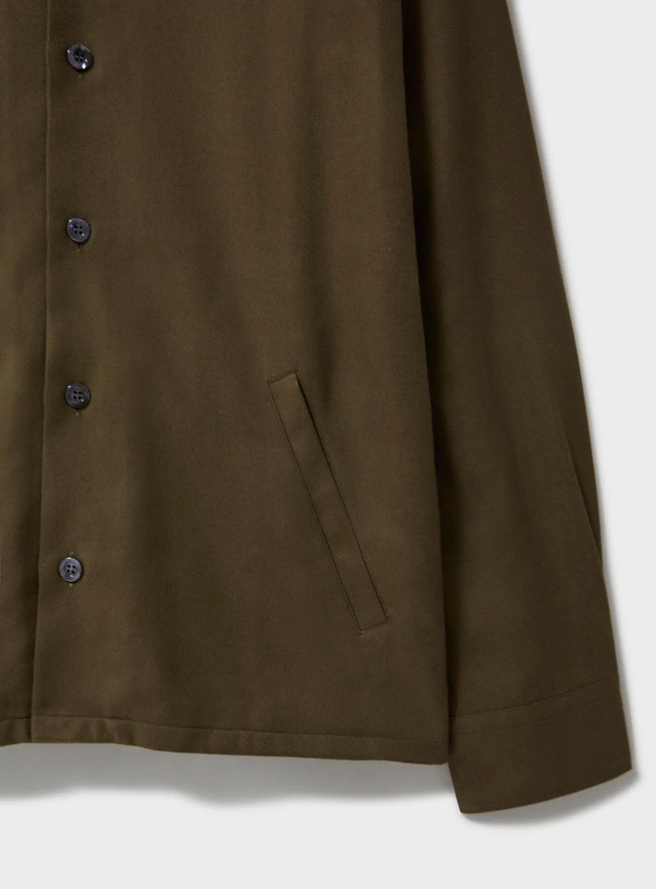 Regenerative Cotton Flannel Dorset Moss St James Overshirt