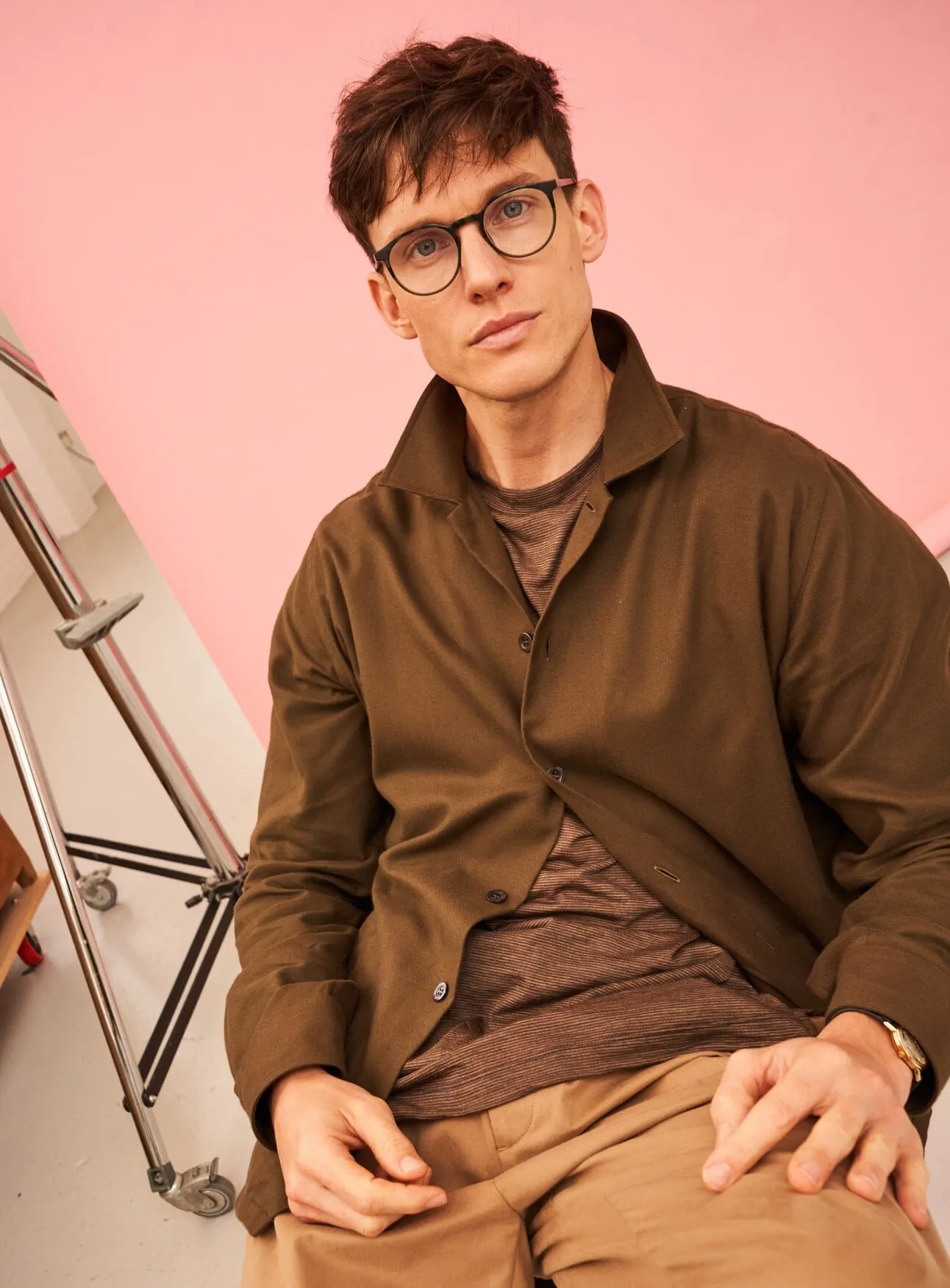 Regenerative Cotton Flannel Dorset Moss St James Overshirt