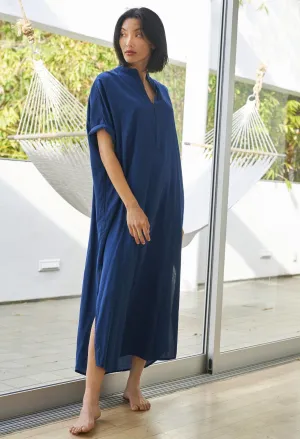 re:hOMe - Teal Cotton Easy Shirt Dress