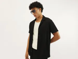 Relaxed Fit Resort Collar Pinstripes Shirt