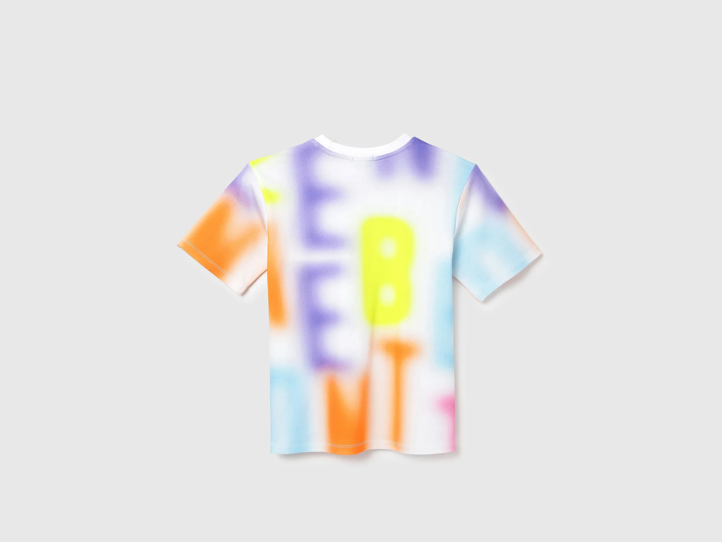 Relaxed Fit Round Neck Abstract T-shirts