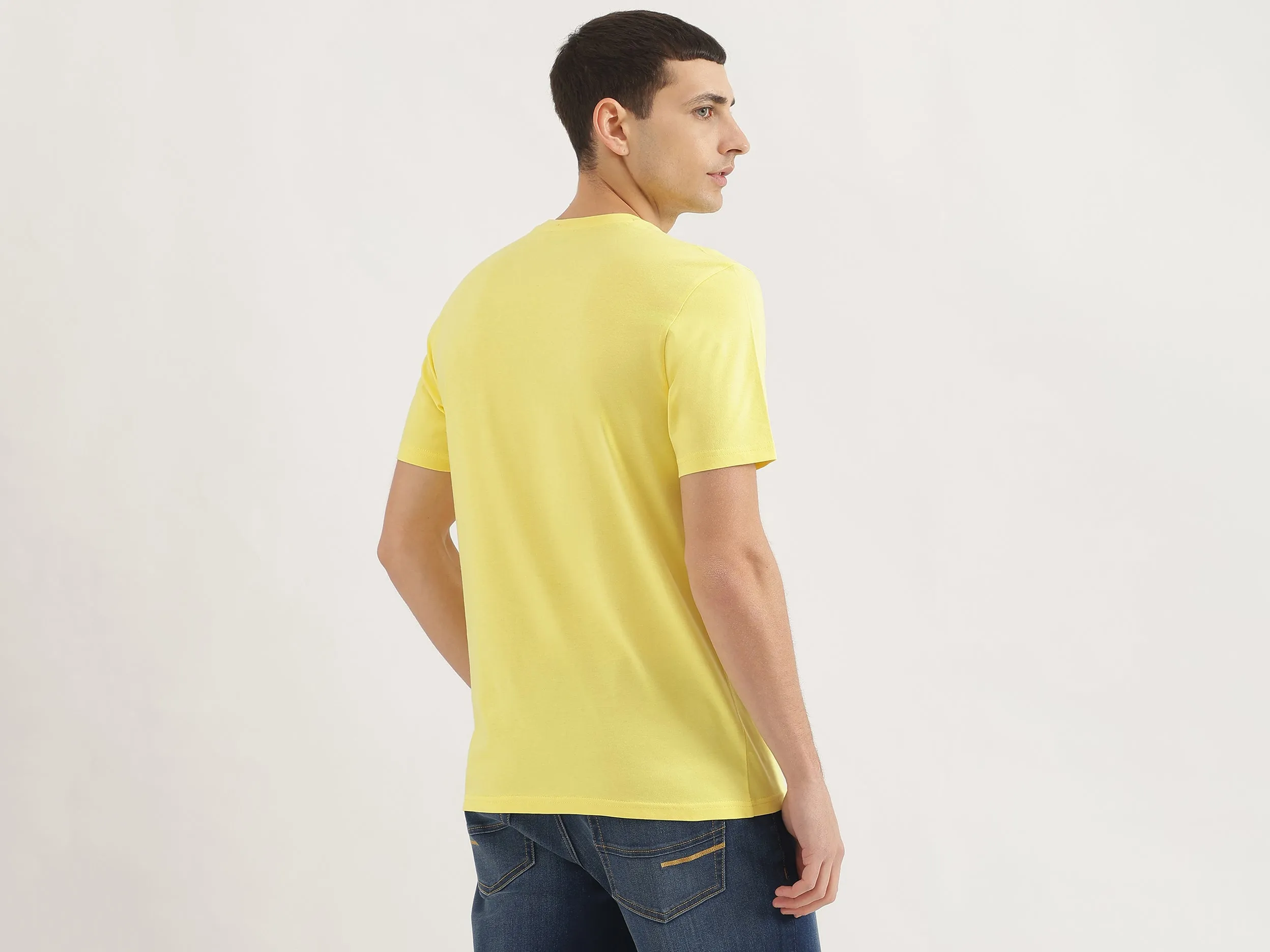 Relaxed Fit Round Neck Graphic Print T-Shirt