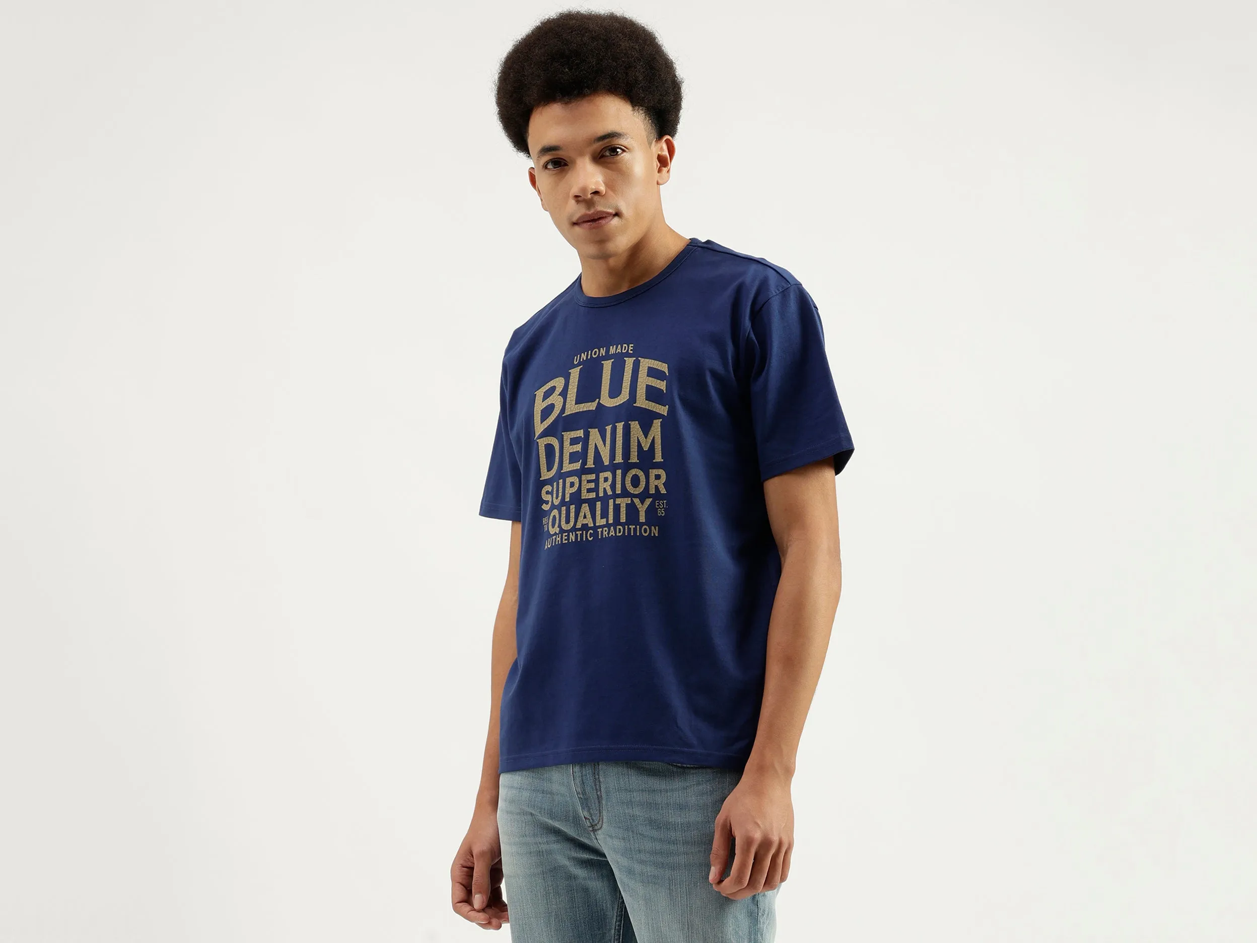 Relaxed Fit Round Neck Printed T-Shirt