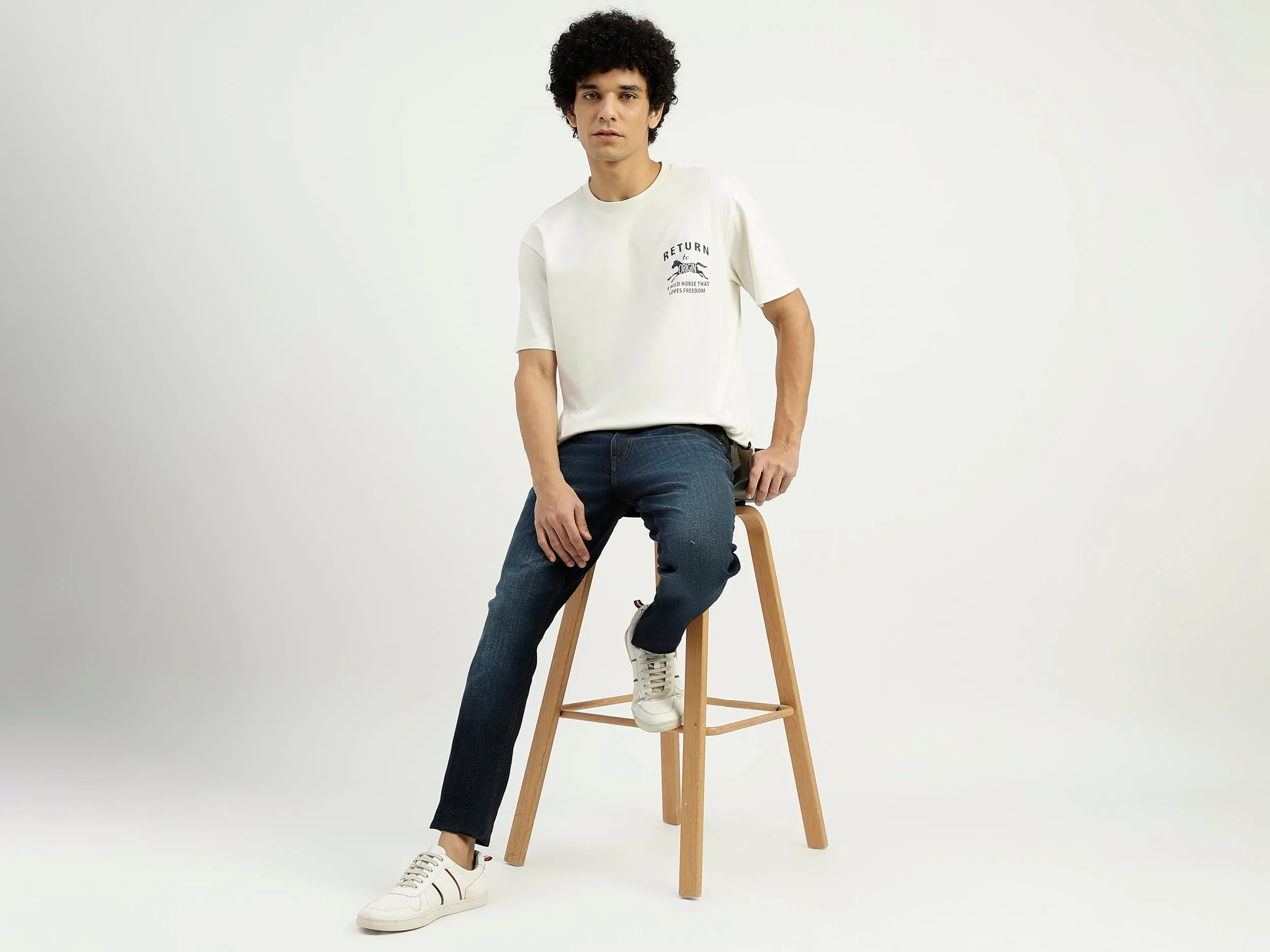 Relaxed Fit Round Neck Printed T-Shirt