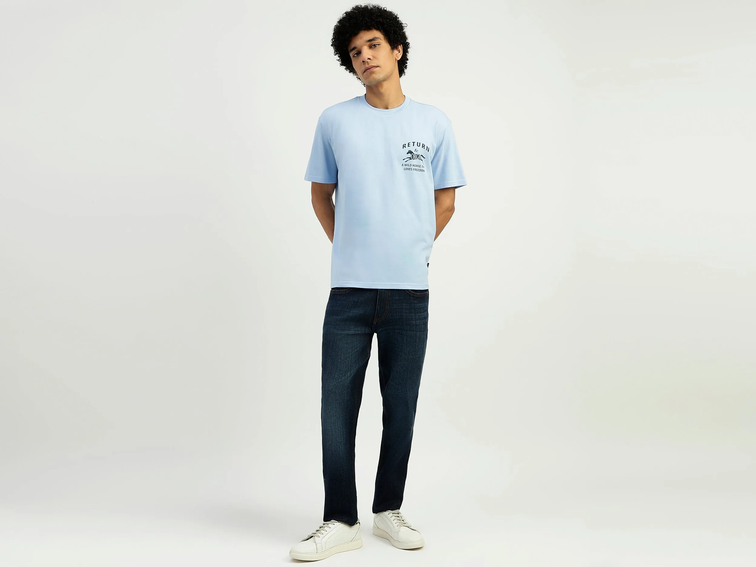 Relaxed Fit Round Neck Printed T-Shirt