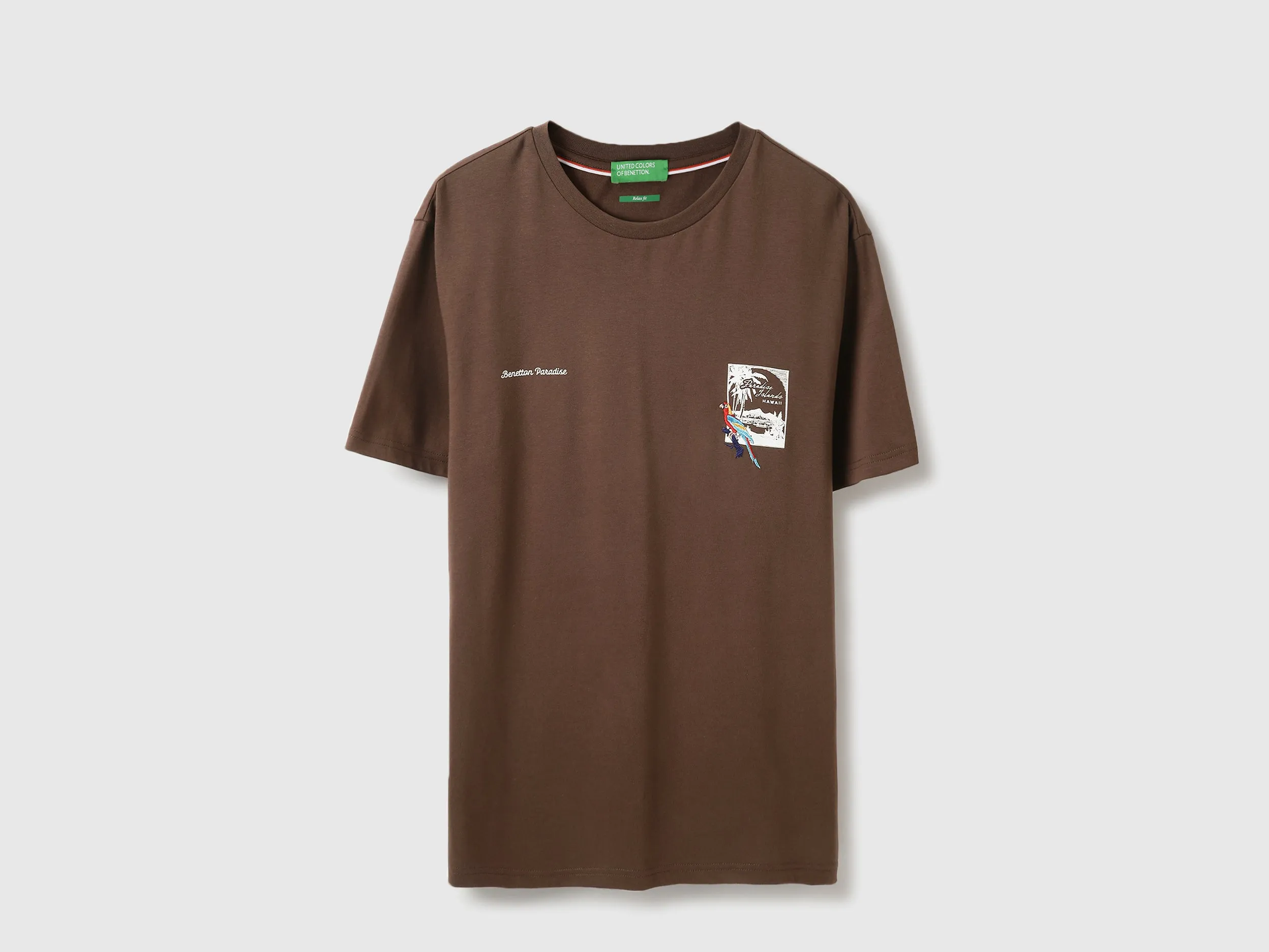 Relaxed Fit Round Neck Solid Tshirt
