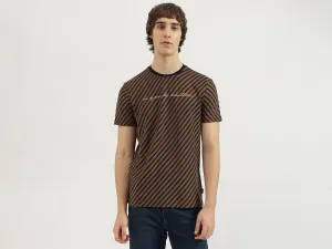 Relaxed Fit Round Neck Striped Tshirt