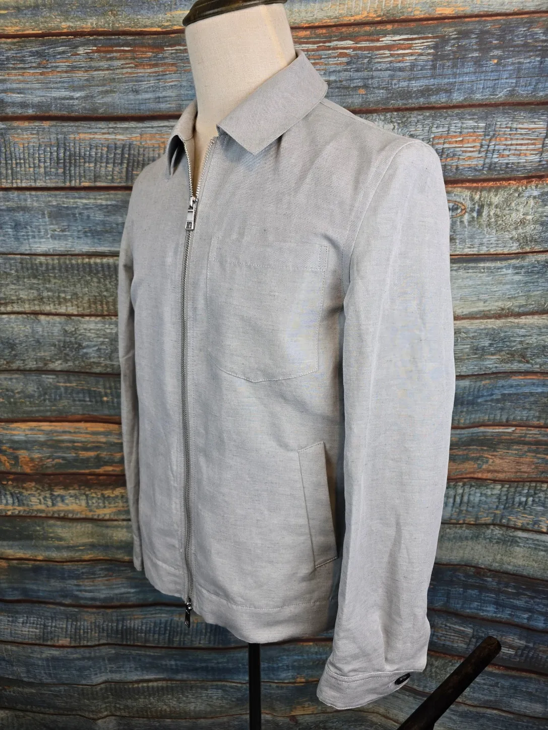 Remus Uomo Cotton-Linen Shirt Jacket – Regular Fit