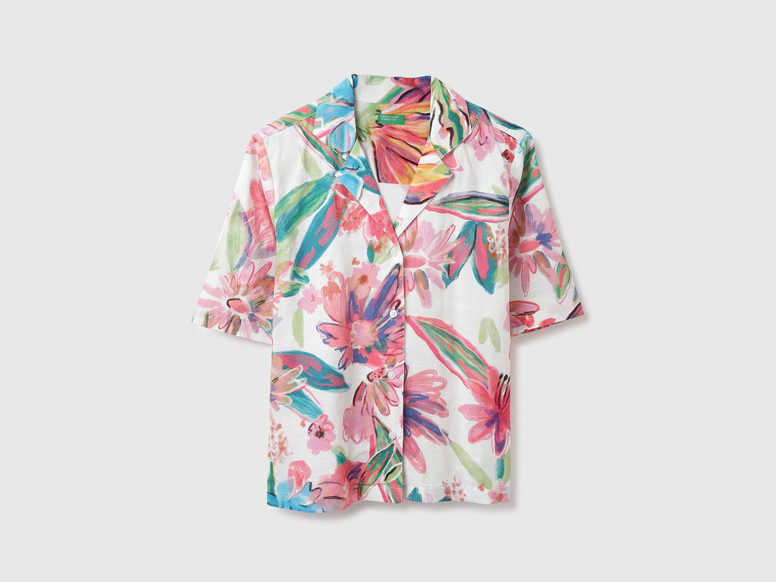 Resort Collar Printed Shirt